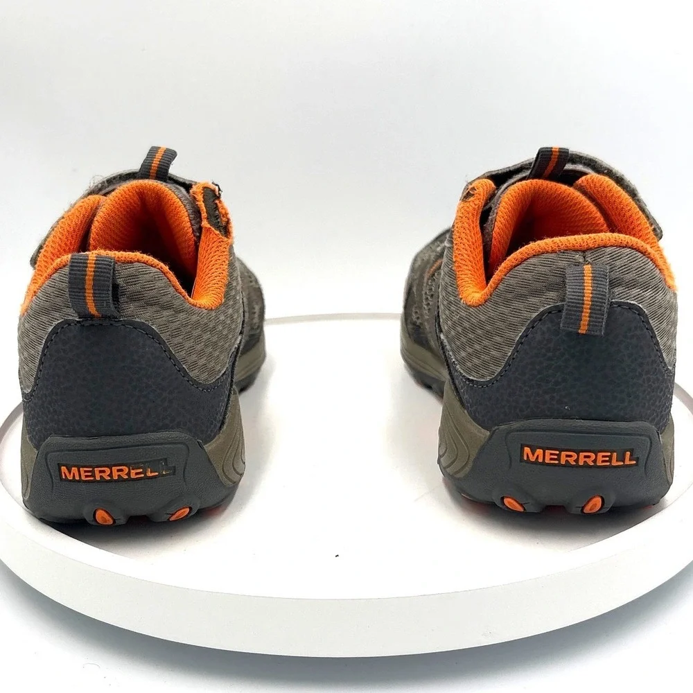 Merrell Kids Trail Chaser Hiking Shoes Brown Orange MC57403 Size 3M Unisex
